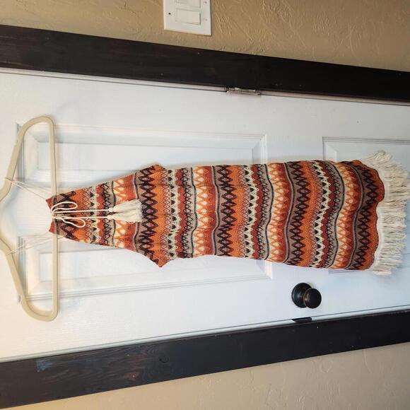 EMERY ROSE Women's Bohemian Style Maxi Dress with Fringe Detail- Small - Picture 5 of 8